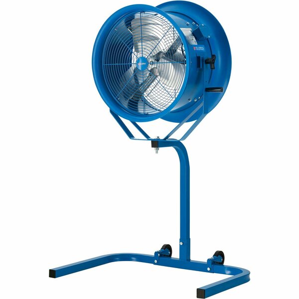 Global Industrial 18in High Velocity Fan, Pedestal Stroller Mount, 7,700 CFM, 1/2 HP, 115V 293141